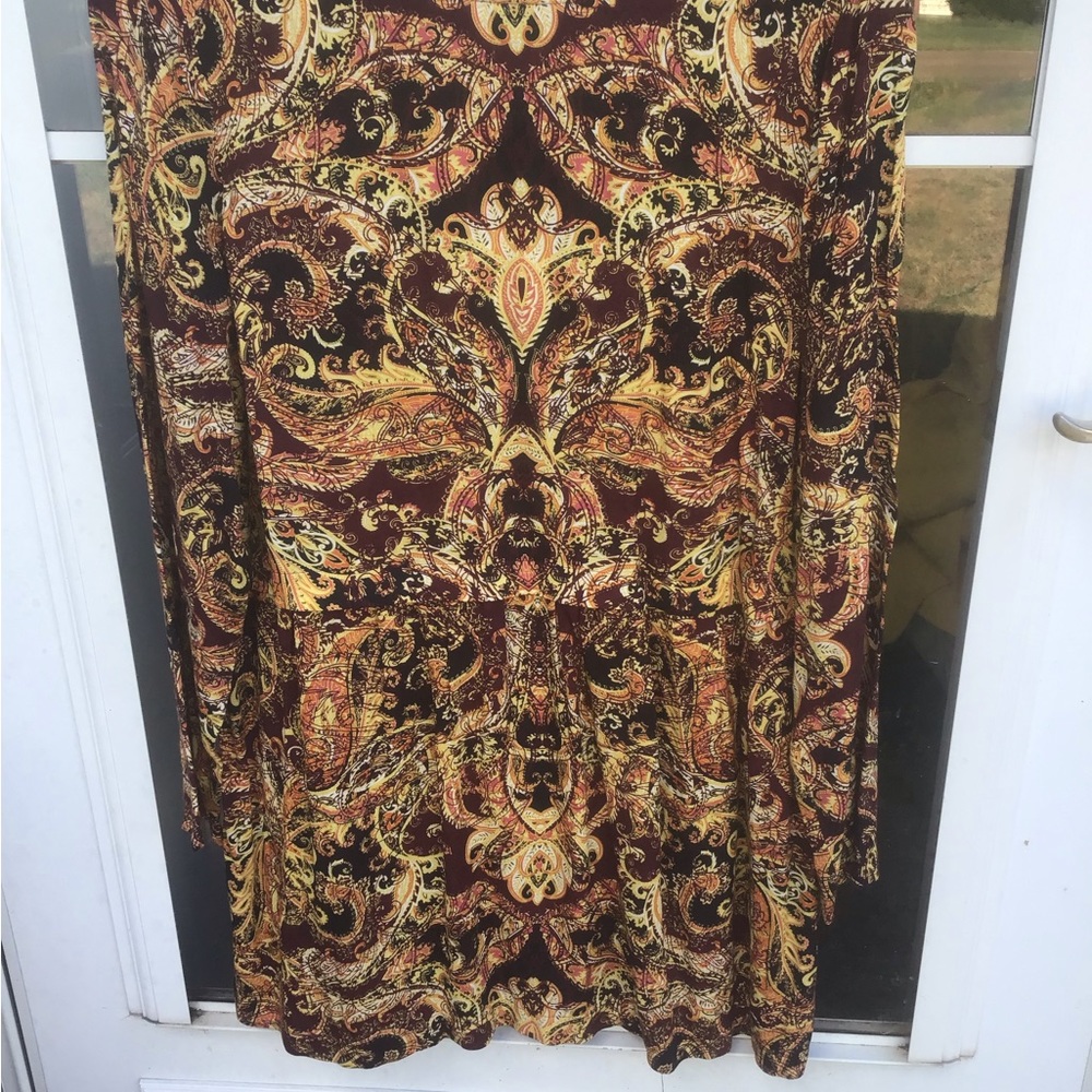 J Jill Empire Waist Print M Bust 42”